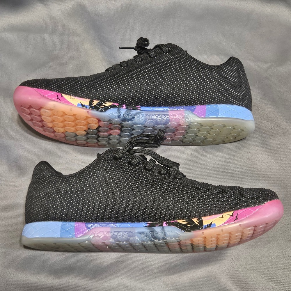 NOBULL Trainer Black Sunset Palm Tree SuperFabric Mens 11.5 Womens 13 Training - Picture 8 of 9